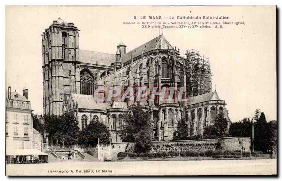 CPA Le Mans La Cathedrale Saint Juilen