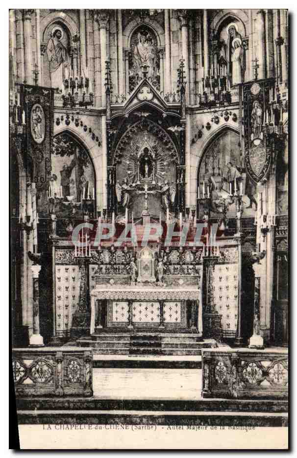 CPA La Chapele du Chene Autel Majeur de la Basilique