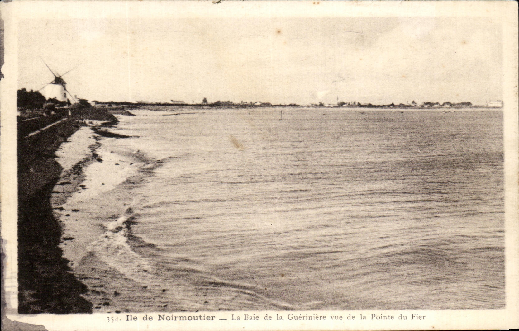 Ile de Noirmoutier — La Baie de la Guérinière vue de la Pointe du Fier — J. Nossis, Nantes