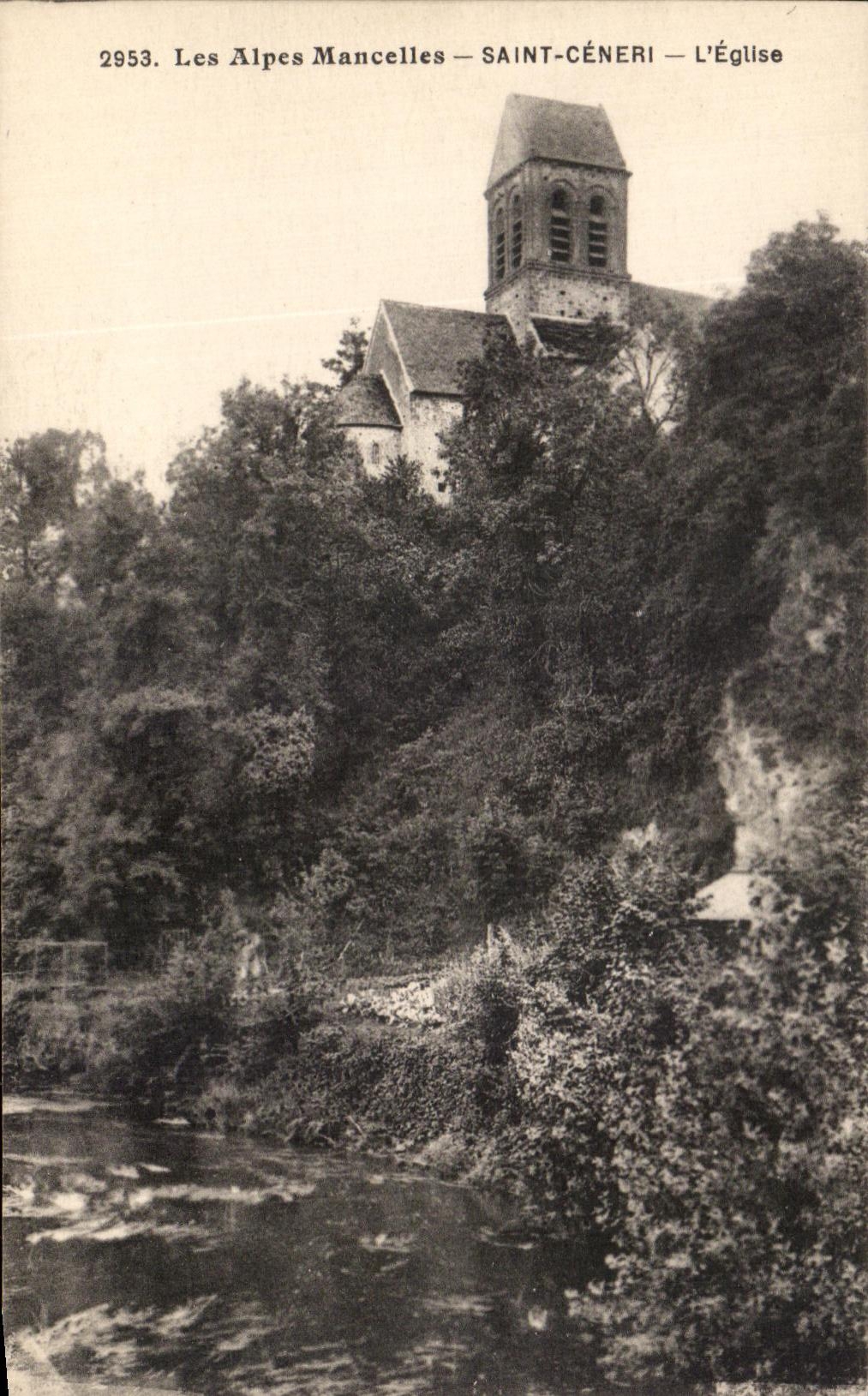 CPA les Alpes Mancelles Saint Ceneri L'Eglise