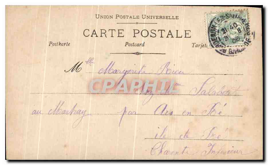 Portrait de femme — éditeur LAMART, série N°184 — Reverso