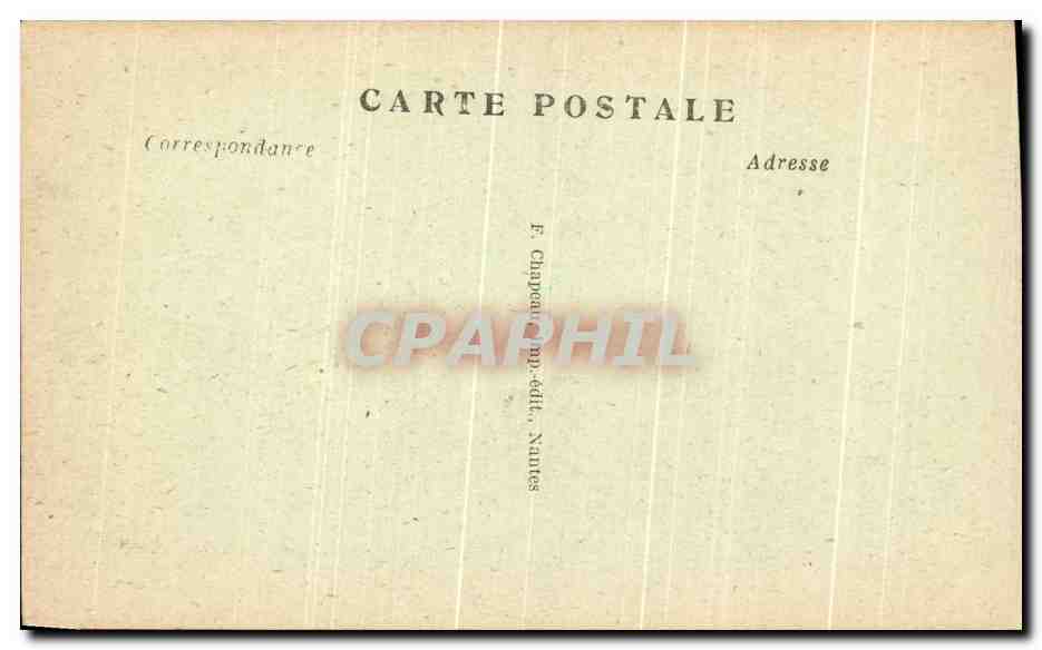 CPA Nantes La Place Louis XVI Prise de la Cathedrale — Verso