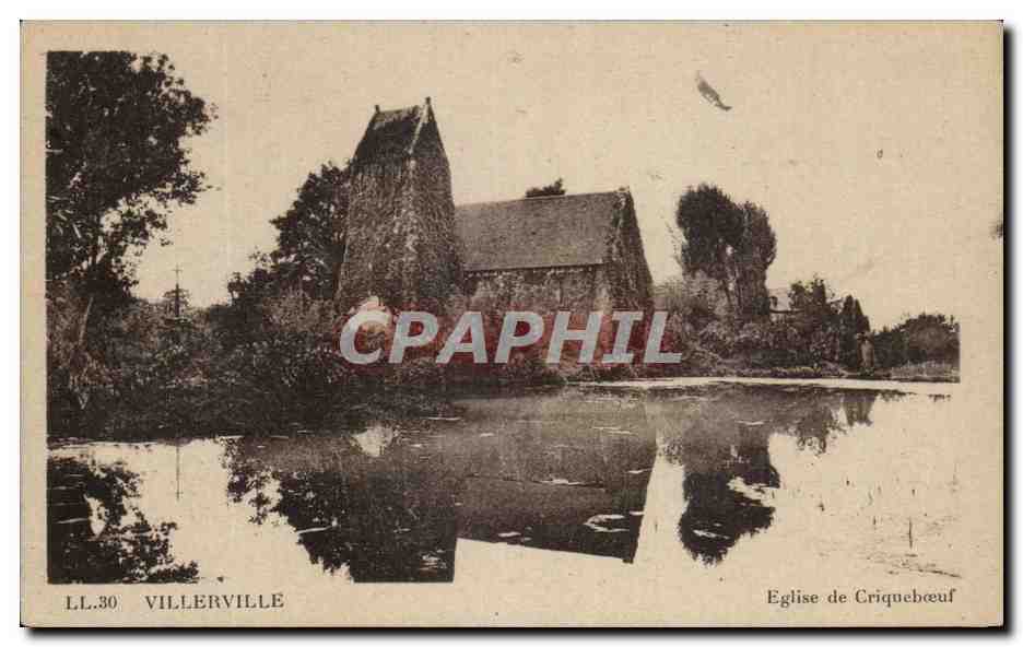 CPA Villerville Eglise de Criqueboeuf