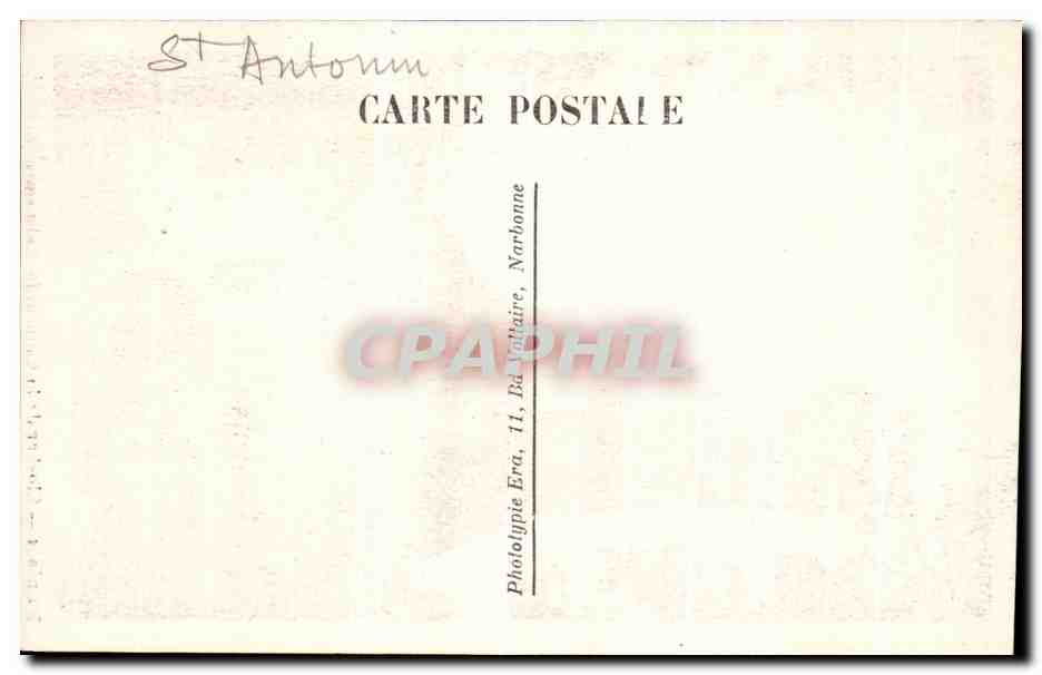 CPA Pamiers Clocher de la Cathedrale St Antonin — Rückseite