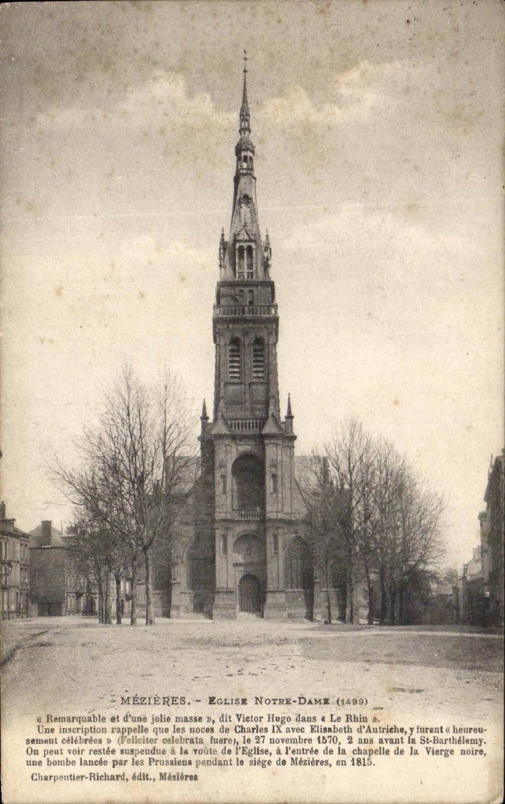 CPA Mezieres Eglise Notre Dame