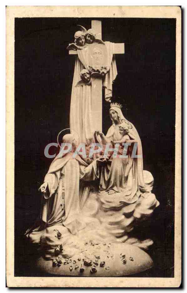 CPA Groupe Sculpte dominant le Maitre Autel dans la Chapelle des Carmelites de Lisieux