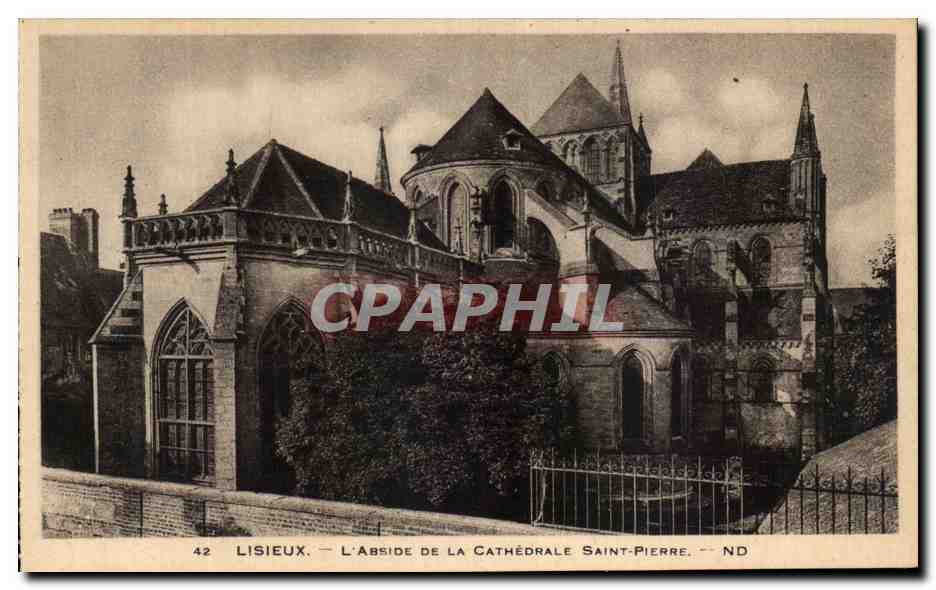 CPA Lisieux L'Abside de la Cathedrale Sainte Plerre