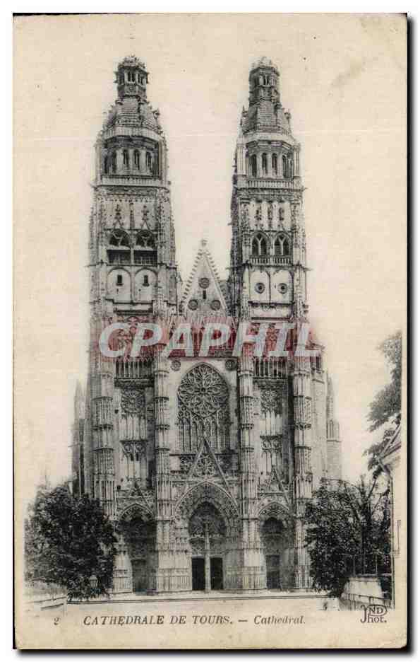 CPA Cathedrale De Tours Cathedrale