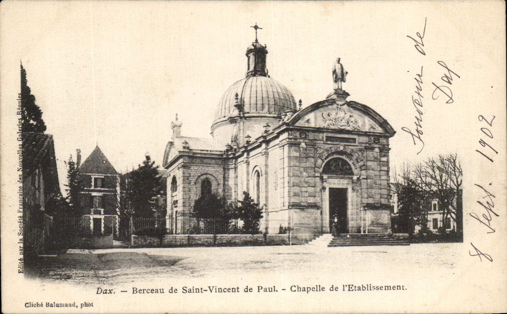 CPA Dax Berceau De Saint Vincent De Paul Chapelle De l'Etablissement