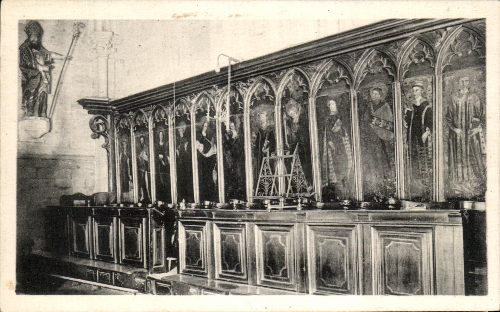 Église paroissiale de St-Philibert — Les stalles peintes — F. Marmonier, éditeur
