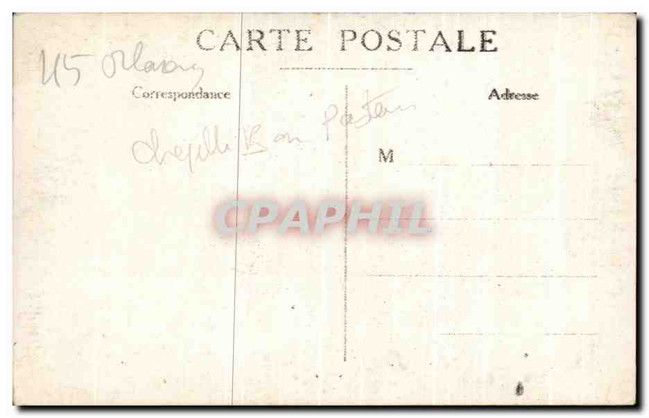 CARTE PHOTO Orleans Chapelle Bon Pasteur  — Verso