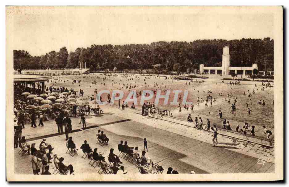 CPA Pyreness Ocean Toulouse Orande Piscine municipale Vue generale