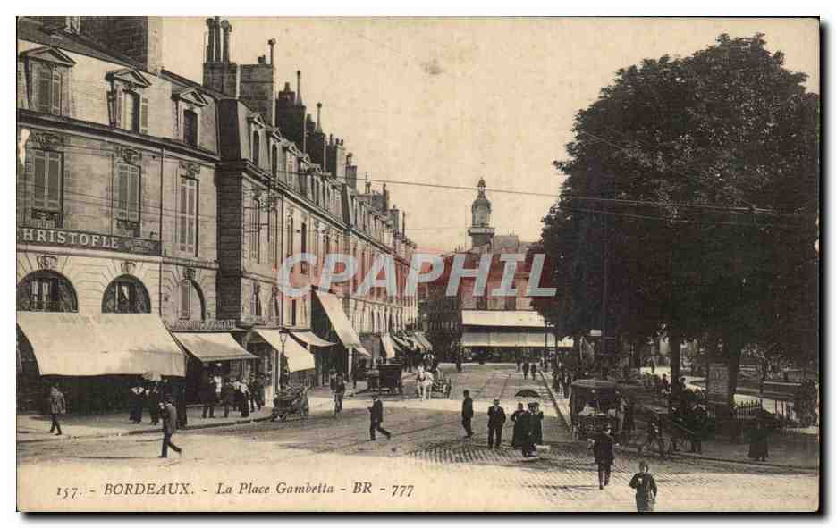Bordeaux - La Place Gambetta - BR 777 - Éditeur Christofle