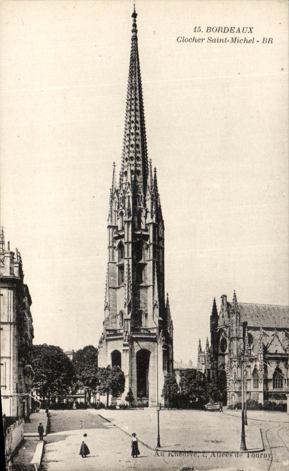 CPA Bordeaux Clocher Saint Michel