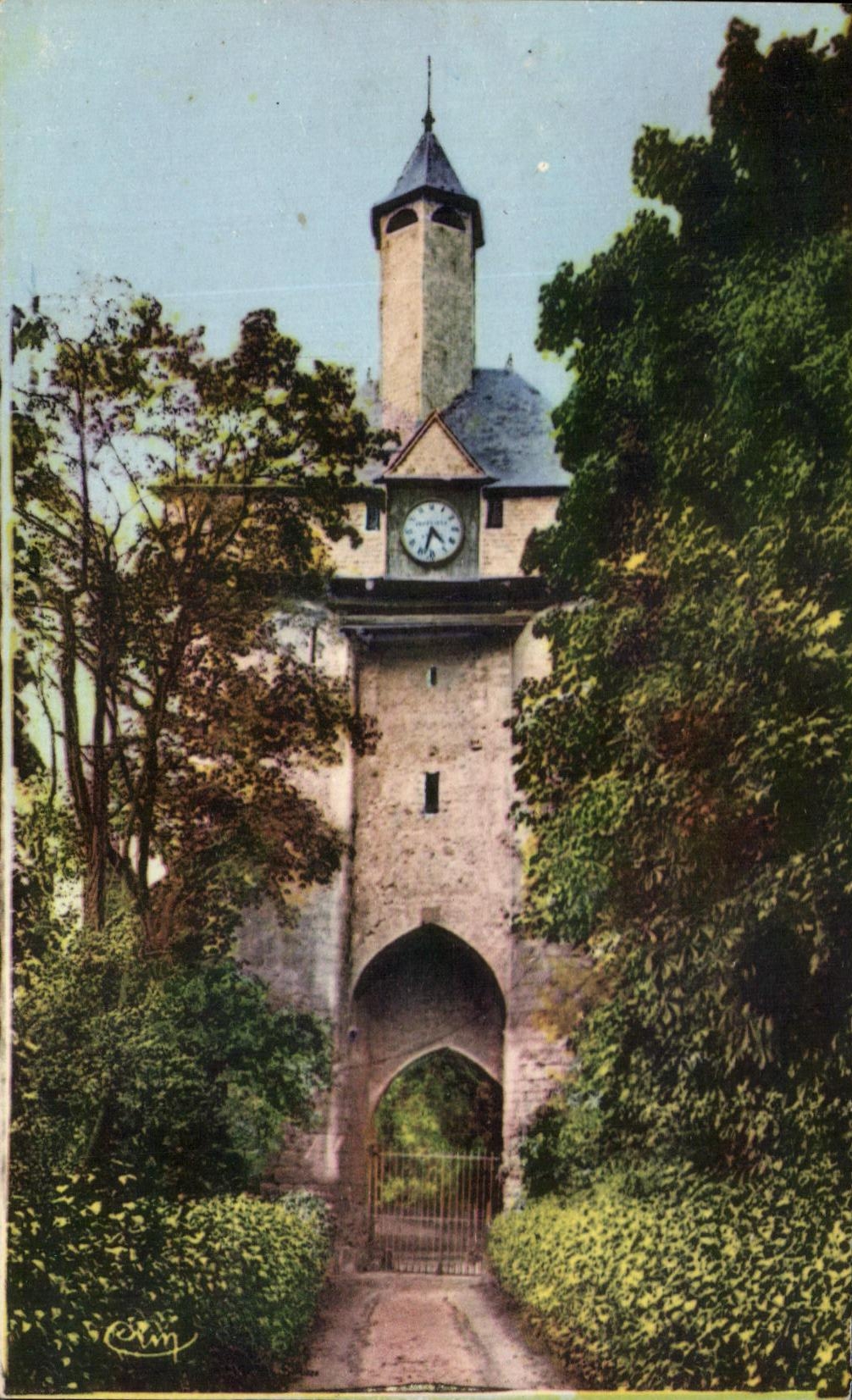 CPA Chateau Renault en Touraine la Tour du Chateau et son horloge