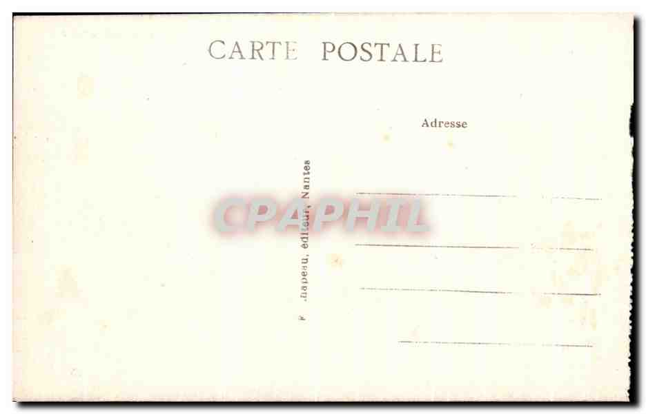 CPA Pornic A Gourmaion Cote Et Plage De La Source Vers La Birochere — Rückseite