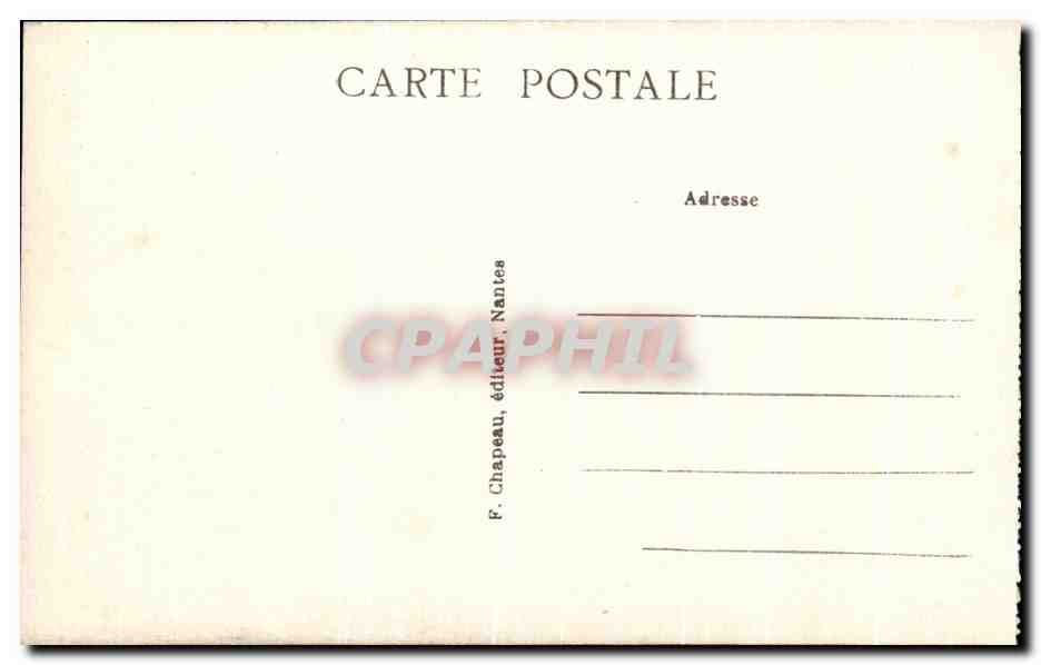 CPA Pornic Le Chateau A L'Entree Du Port — Rückseite