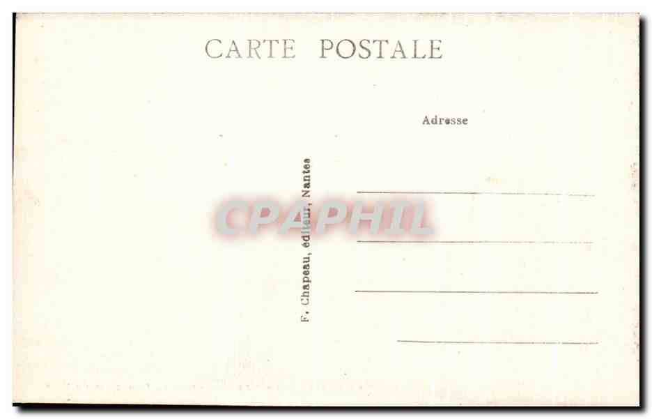 CPA Pornic La Sortie Du Port Du Mole — Rückseite
