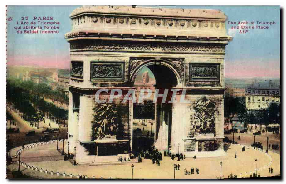 CPA Paris L'arc De Triomphe Qui abrite La Tomphe du Soldat inconnu