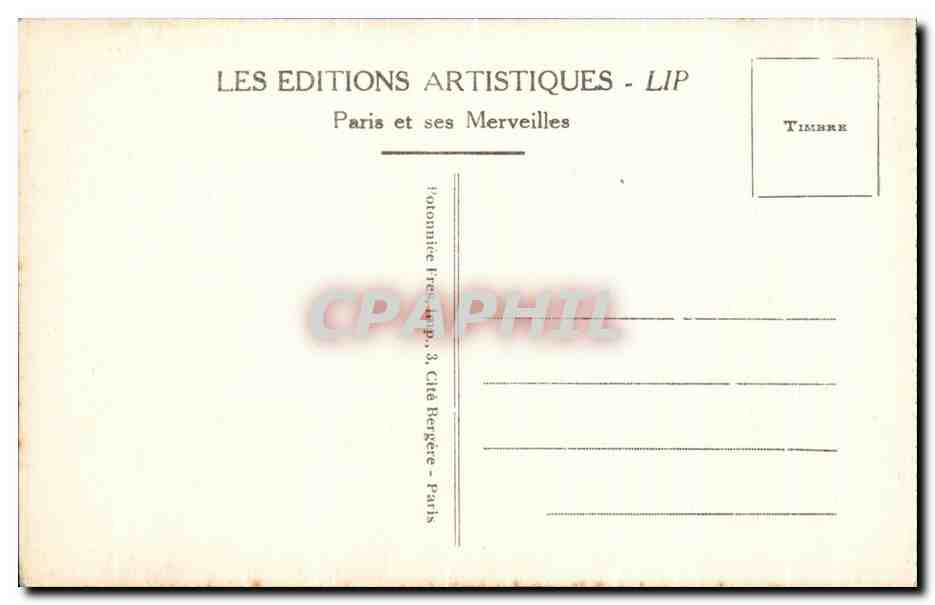 CPA Paris Le Dome Des Invalides Et Les Nouveaux Jardins — Verso