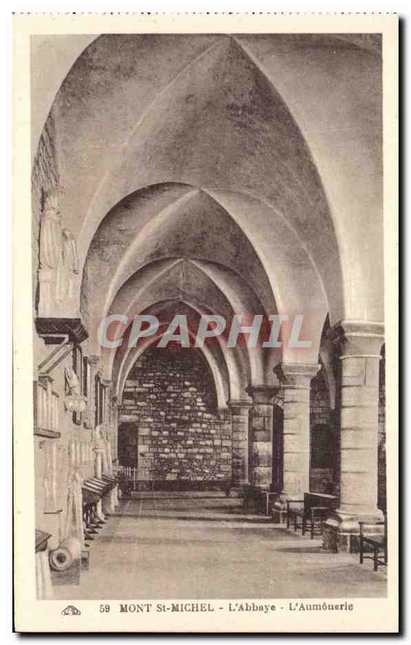 Mont-Saint-Michel — L'Abbaye - L'Aumônerie — CPAPHIL n°59