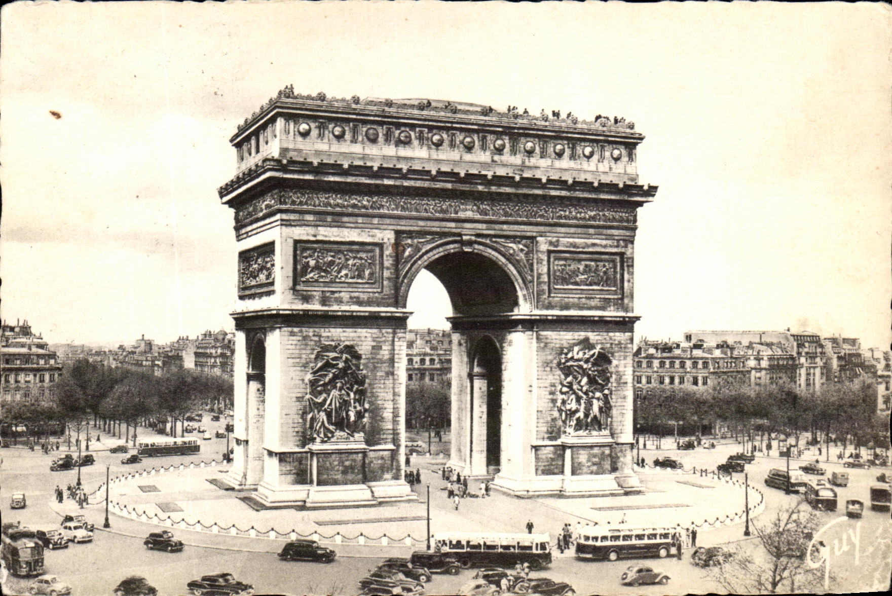 CPA Paris et Ses Merveilles La Place et l'arc de Triomphe de L'Etoitte 
