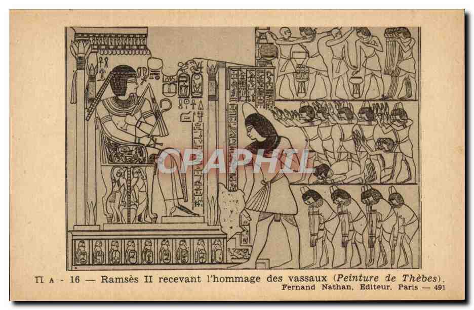 CPA Ramses Recevant l'Hommage des Vassaux