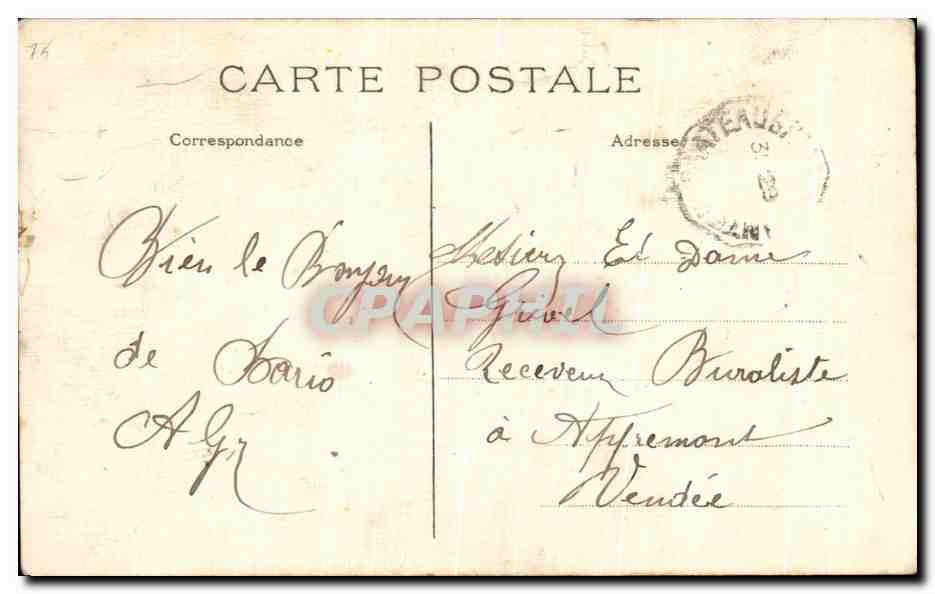 CPA Paris Montmartre Basilique du Sacre Coeur et Funiculaire — Rückseite