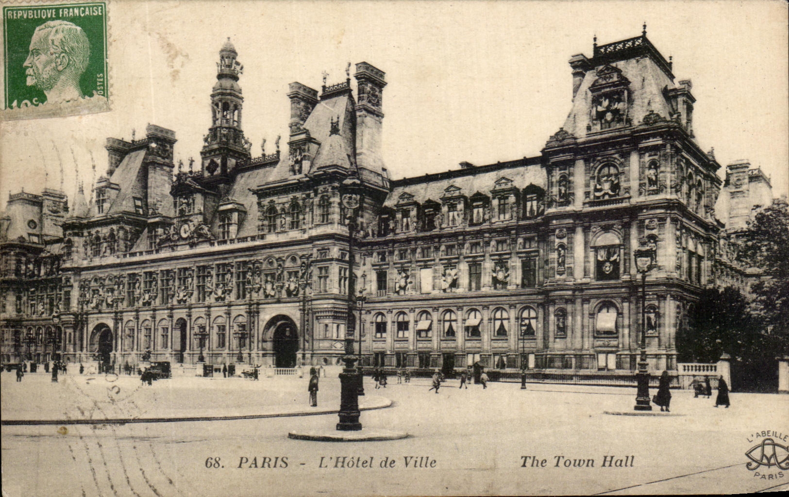 PARIS - L'Hôtel de Ville — The Town Hall — L'Abéille, Paris, n°68