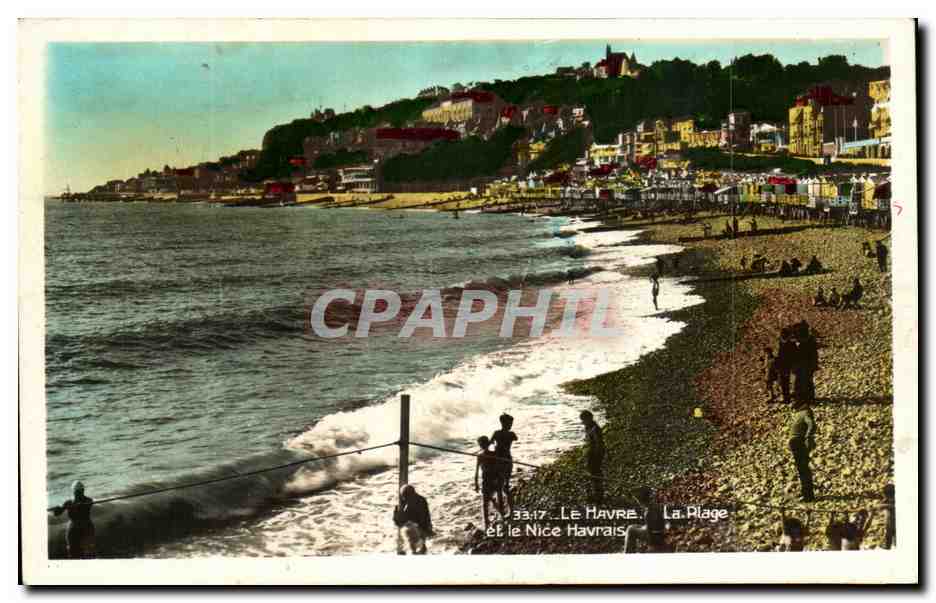CPA Le Havre La Plage Et Le Nice Havrais