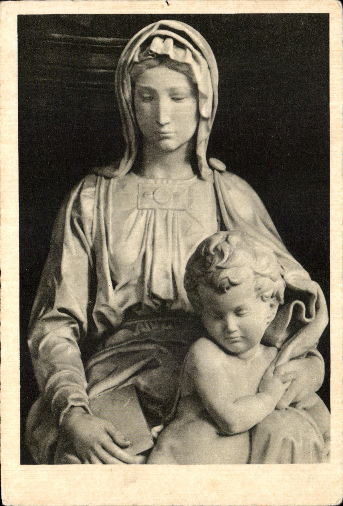 CPA Michel Ange Vierge Et enfant Eglise Notre Dame Bruges