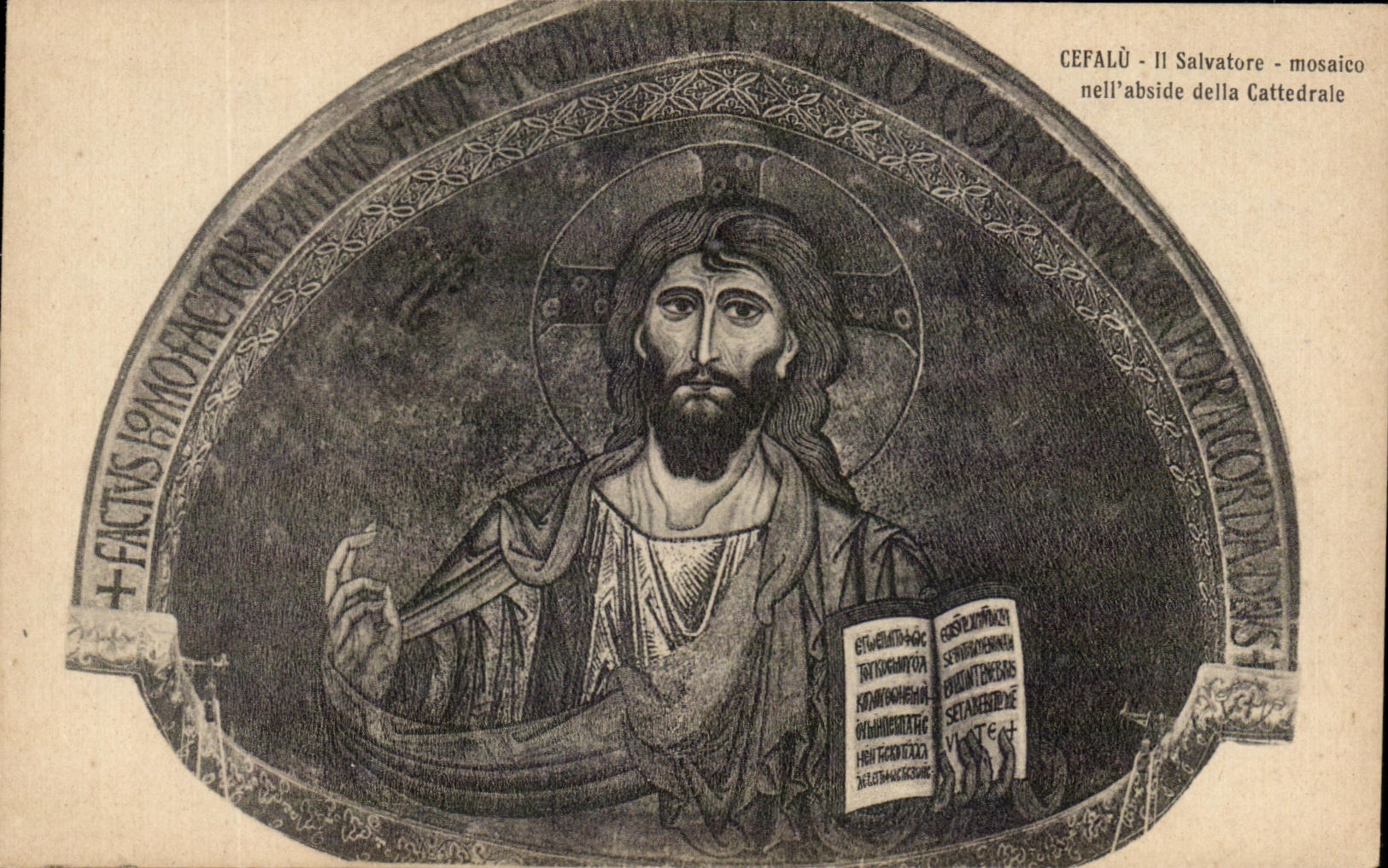 CPA Cefalu Salvatore Mosaico Nell'abside Della Cattedrale