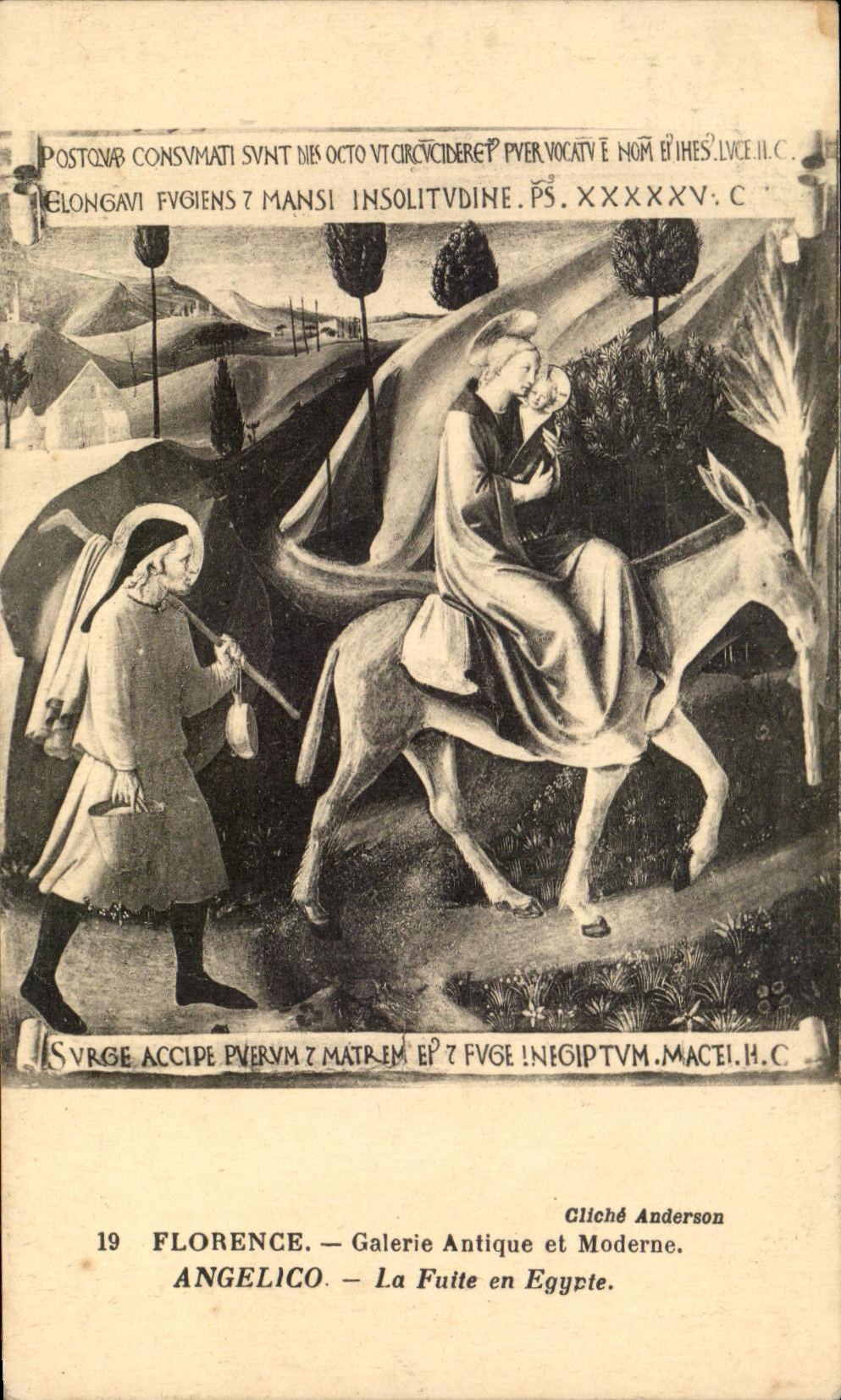 CPA Florence Galerie Antique Et Moderne Angelico La Fuite En Egypte