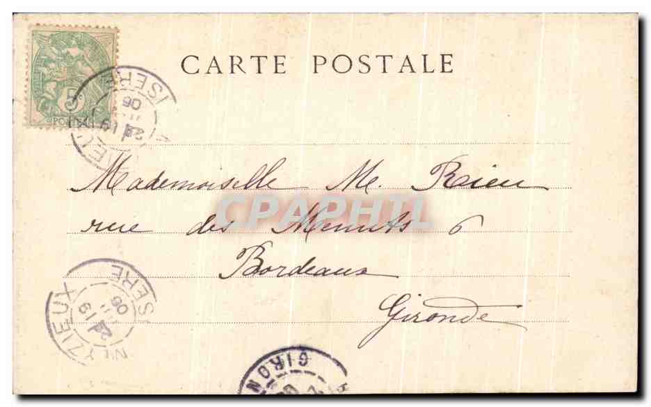 CPA Mille bons Souhaits Enfant — Rückseite