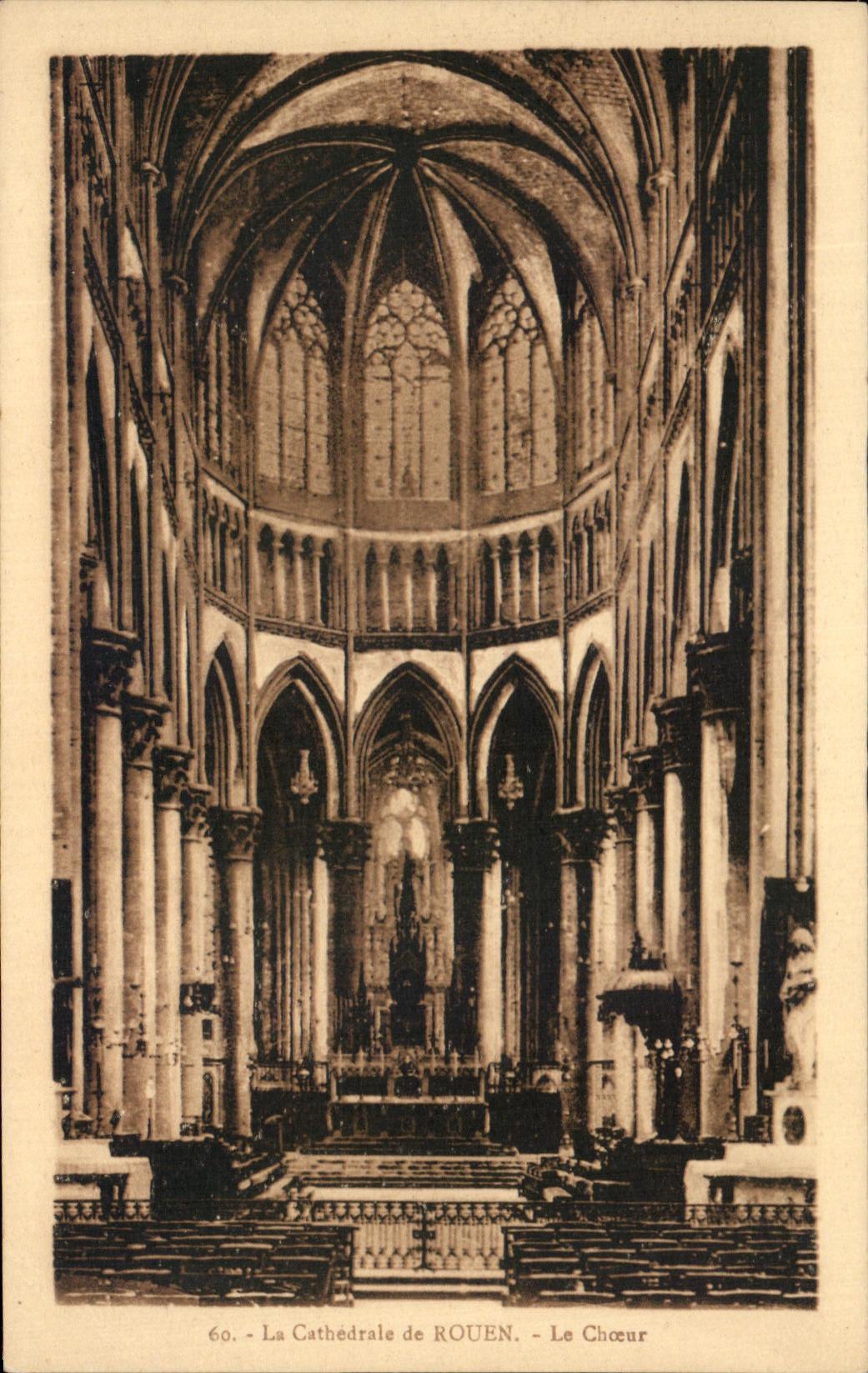CPA La Cathedrale de Rouen Le Choeur