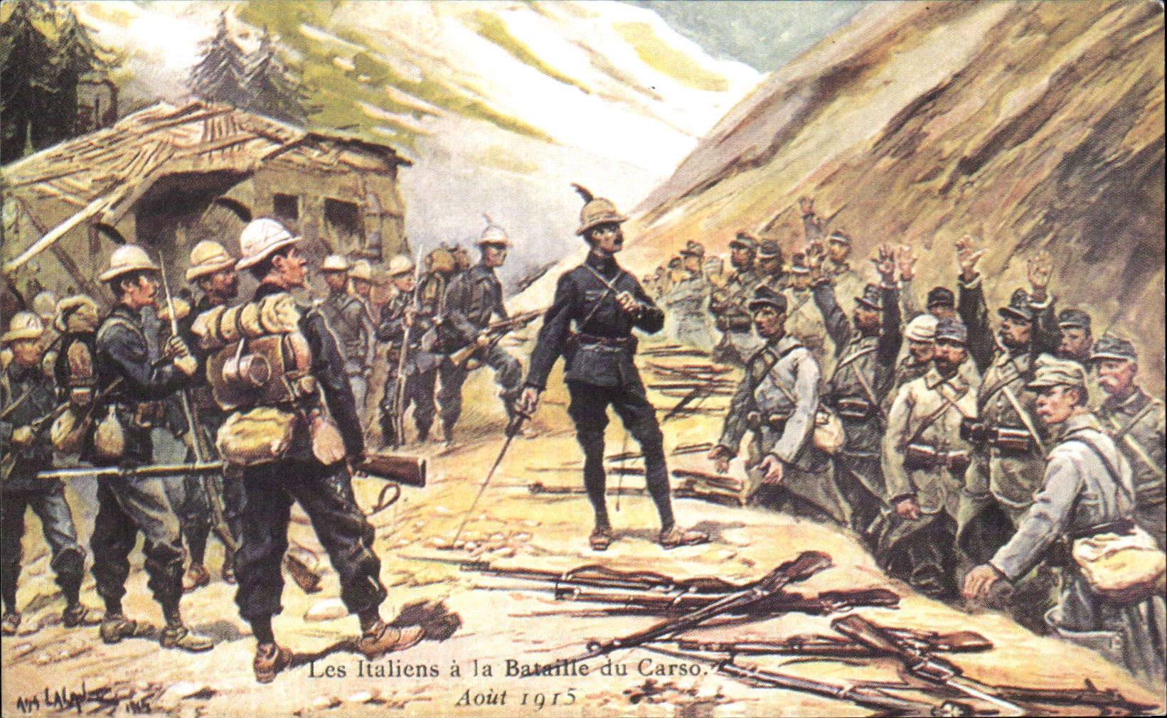 Les Italiens à la Bataille du Carso — Août 1915 — A. Lalande