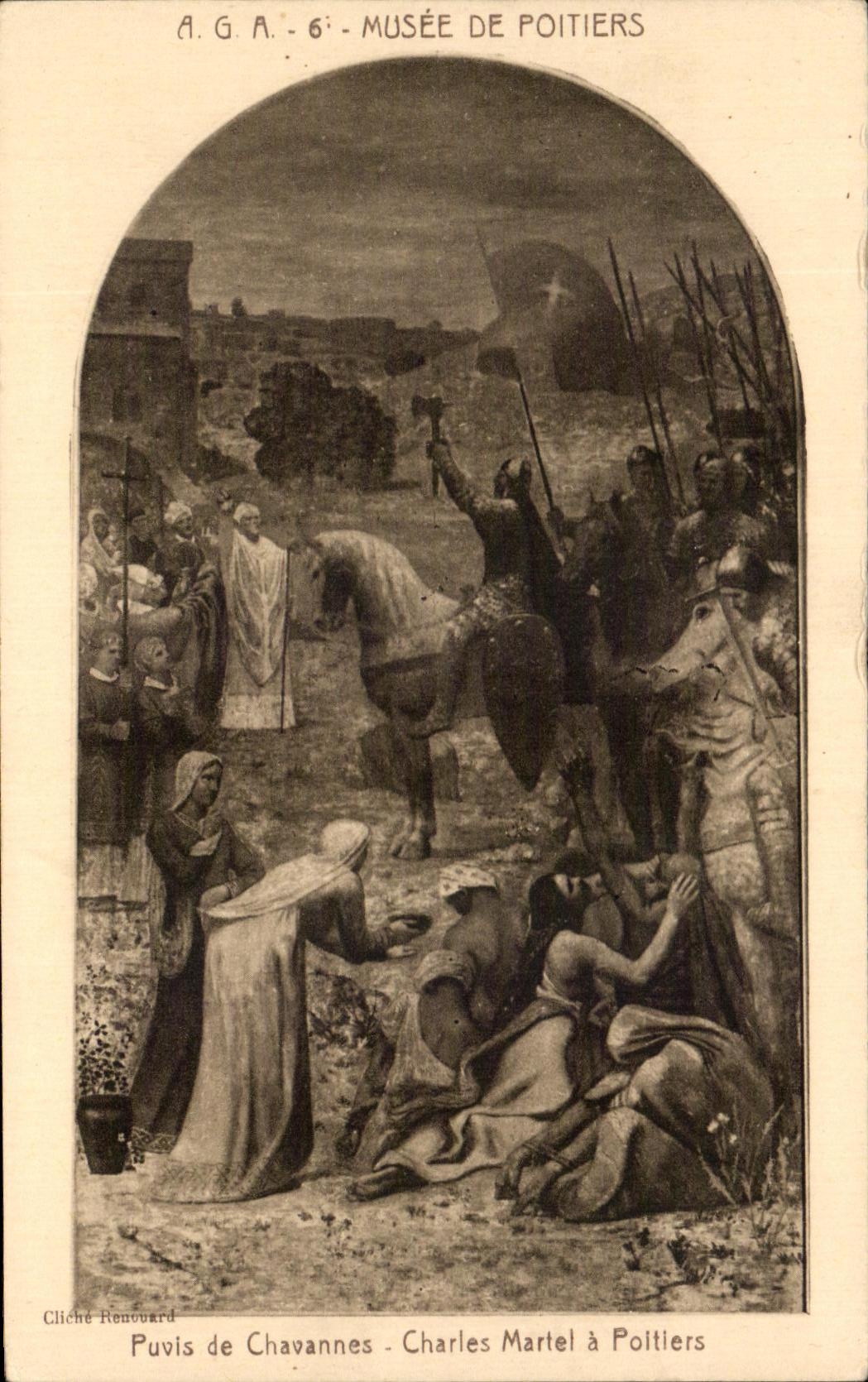 Charles Martel à Poitiers — Peinture de Puvis de Chavannes — Musée de Poitiers
