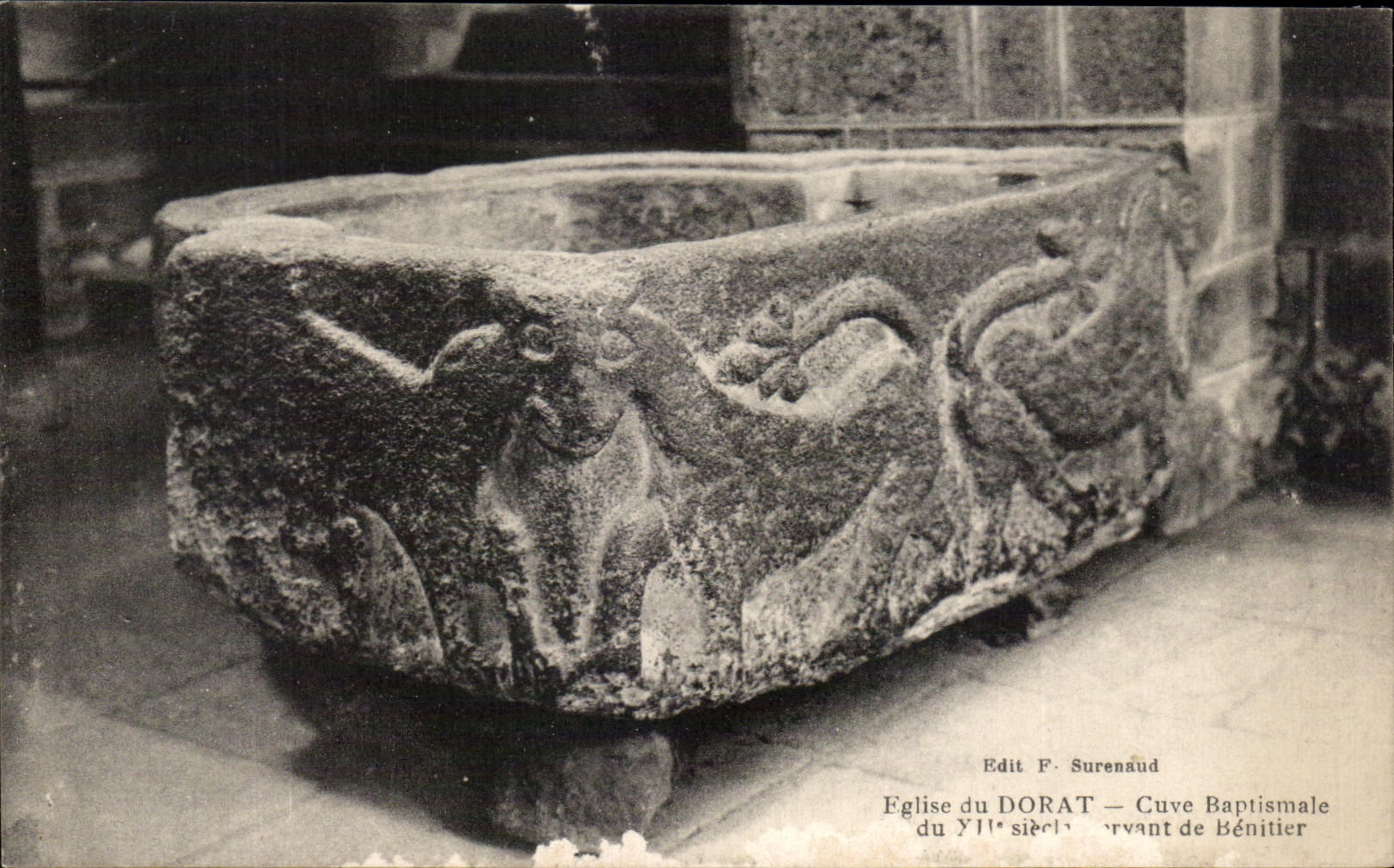 CPA Eglise du Dorat Cuve Baptismale Du 12eme