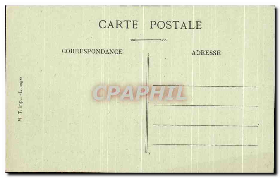CPA Eglise du Dorat Cuve Baptismale Du 12eme — Back