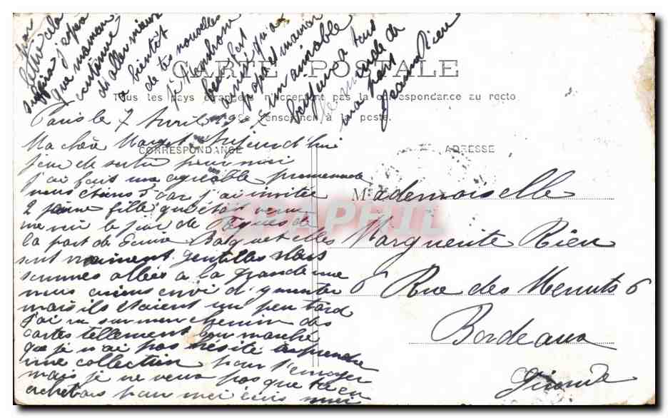 CPA Un Seul Baiser Je Ten Supplie Femme — Rückseite