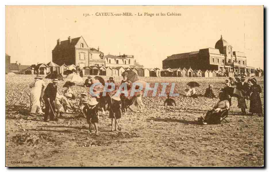 CPA Cayeux Sur Mer La Plage Et Les Cabines