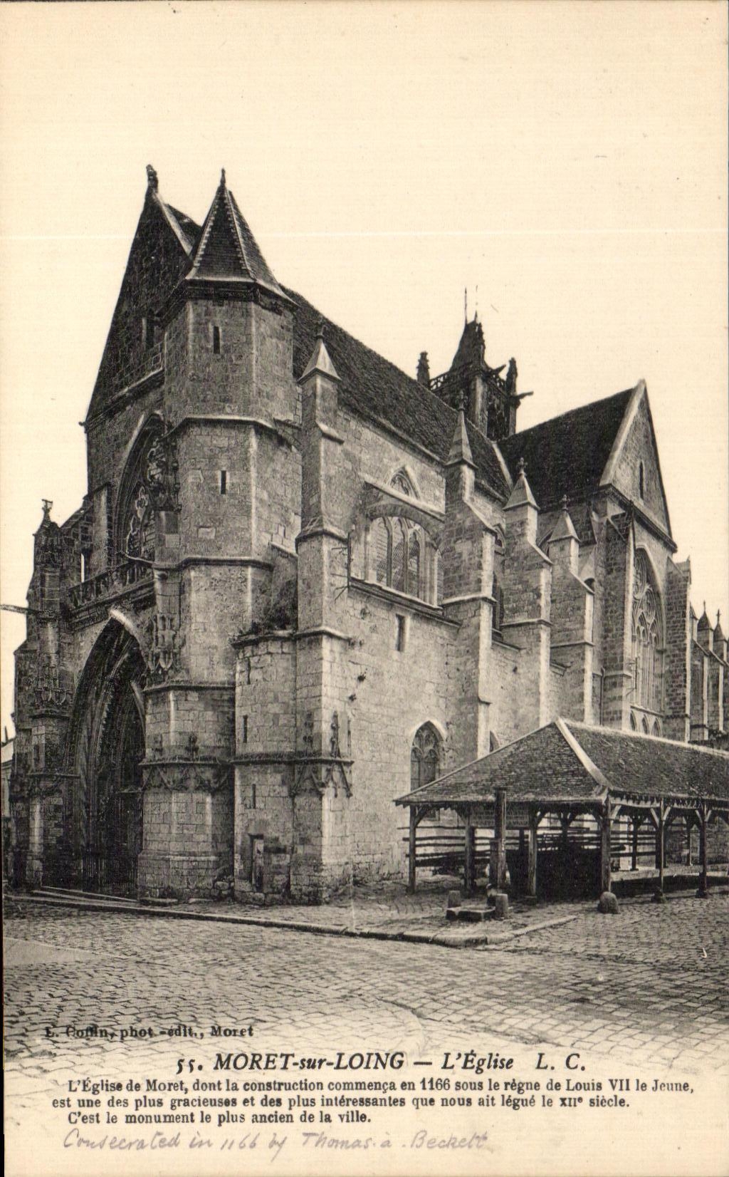 Moret-sur-Loing — Die Kirche — L. C. / E. Collin, phot.-edit., Moret