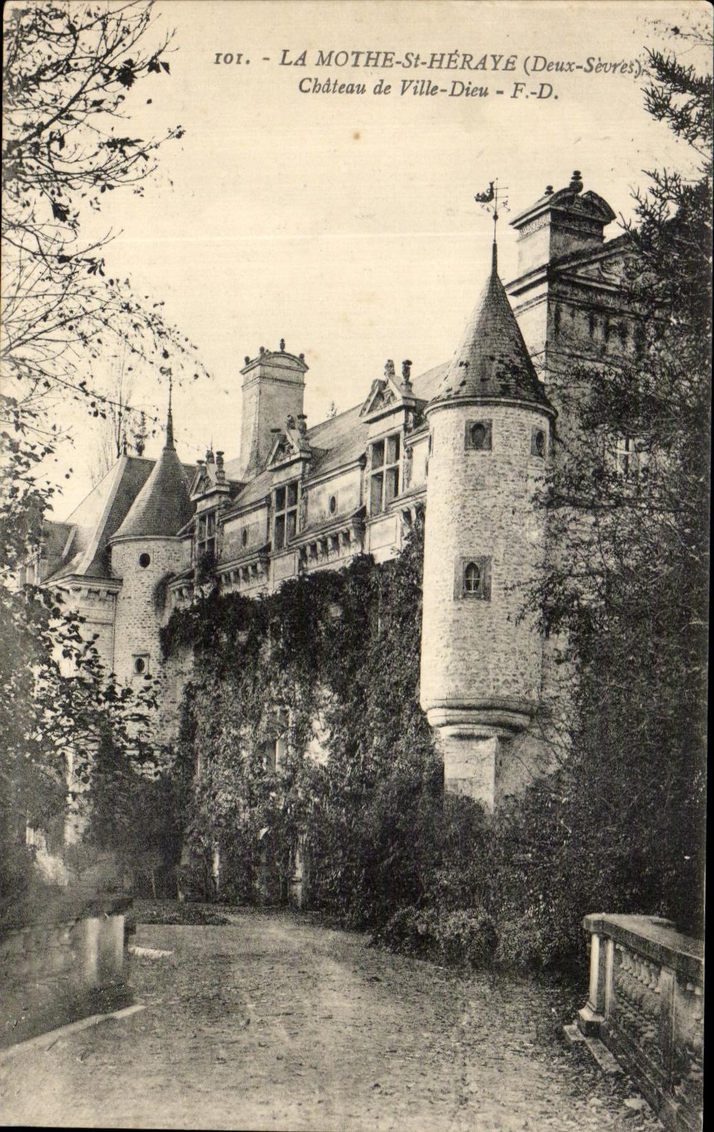 CPA La Mothe St Heraye Chateau de Ville Dieu