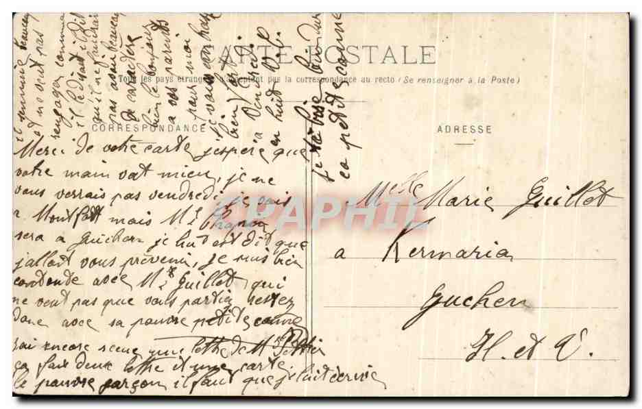 CPA Amities de Romille Romille — Rückseite