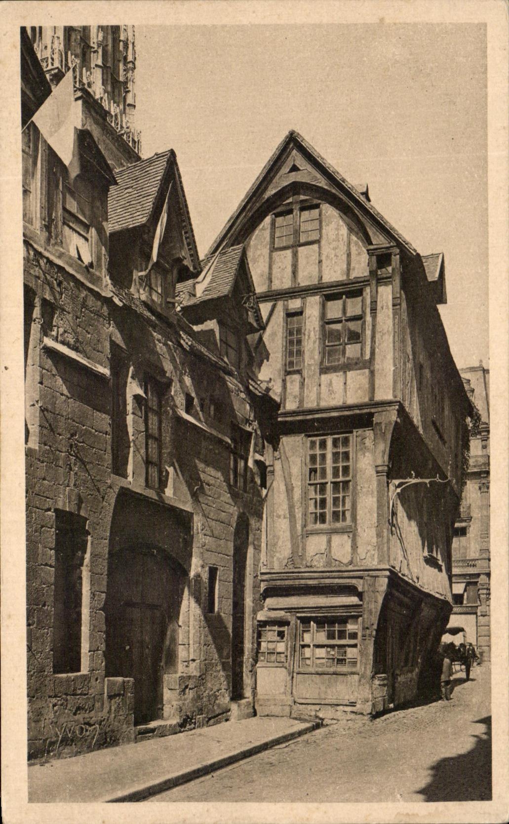 CPA La Douce France Rouen Vieilles Maisons