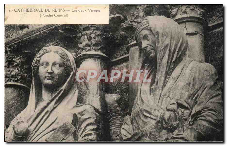 Cathédrale de Reims — Les deux Vierges (Porche Central)