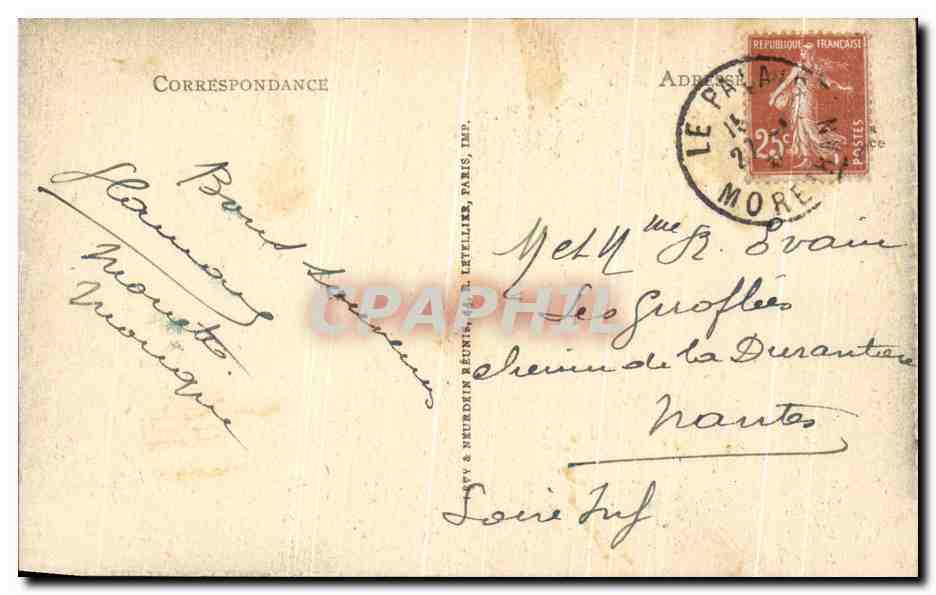 Belle-Île-en-Mer — Les Rochers de Port Donnant — LL — Verso