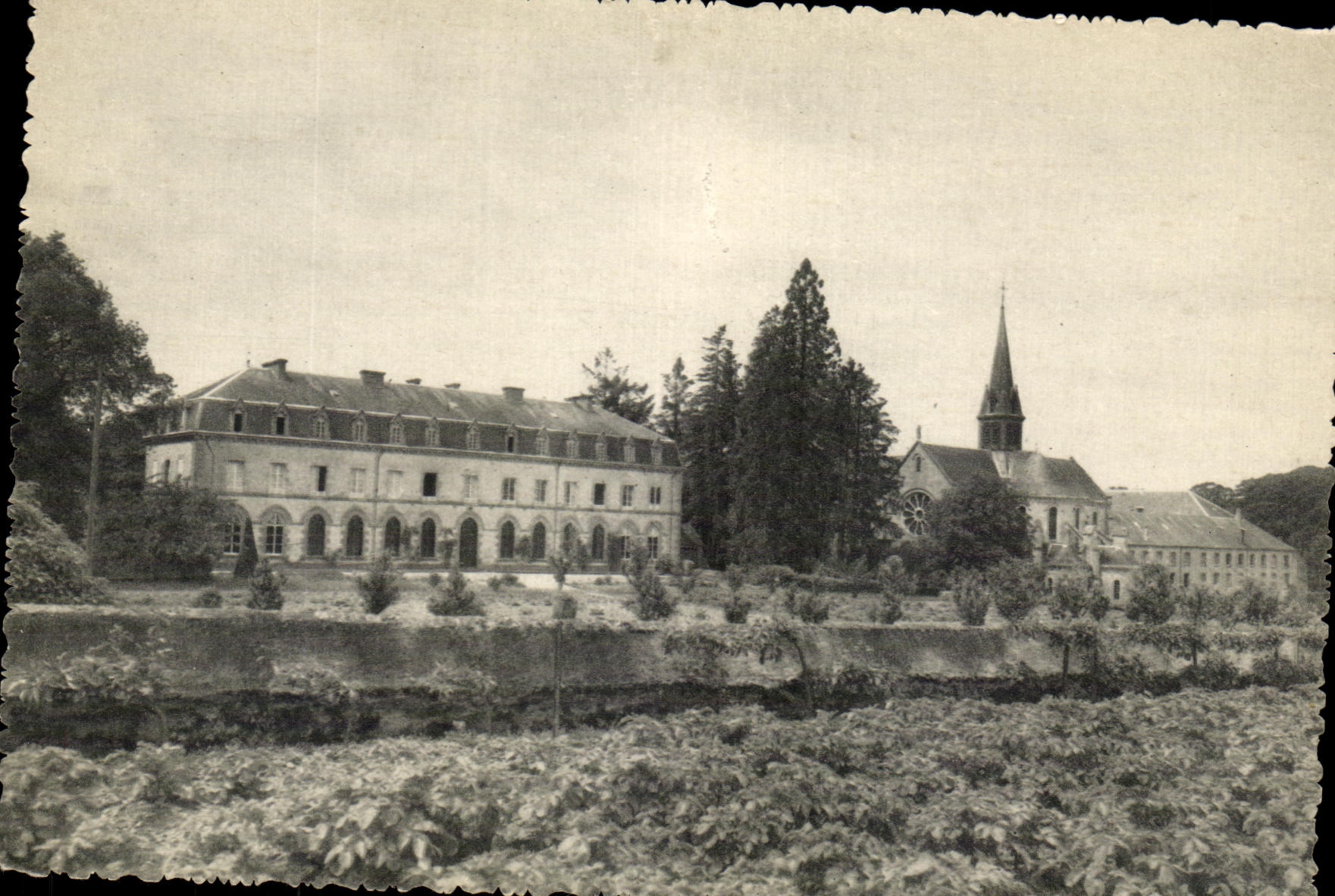 CPA Begrolles En Mauges Abbaye De N D De Bellefontaine Le Jardin de l'Hotellerie