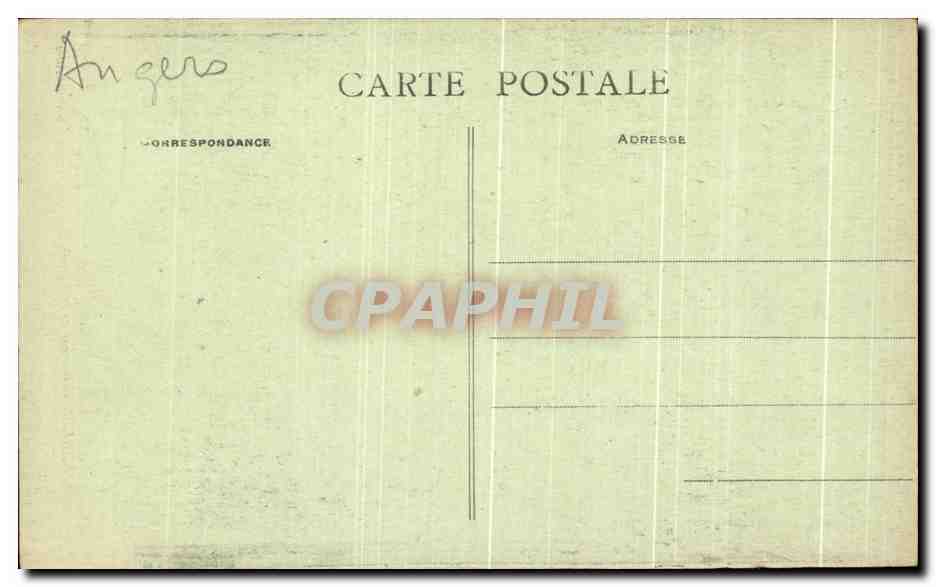 CPA Angers Interieur de la Cathedrale la Nef et le Grand Autel — Rückseite