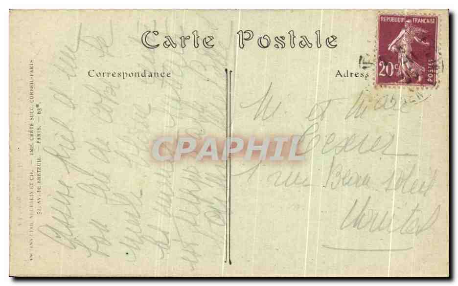 CPA Saumur Chateau de la Reine Cecile Porte et Fenetre — Rückseite